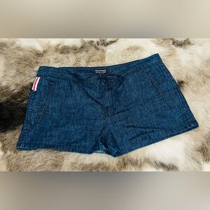Y2K Polo Jeans Co Ralph Lauren low rise denim shorts in a dark wash